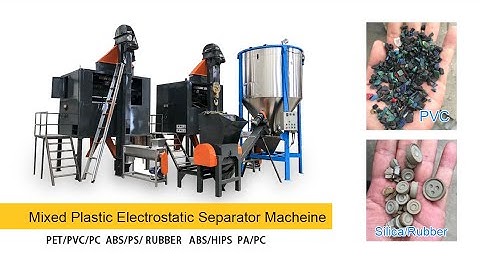 PET/PVC/ABS/PS/PP/PC Mixed plastics electrostatic separation machine