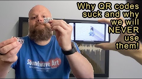 You should never use QR codes with Soundwave Art and here