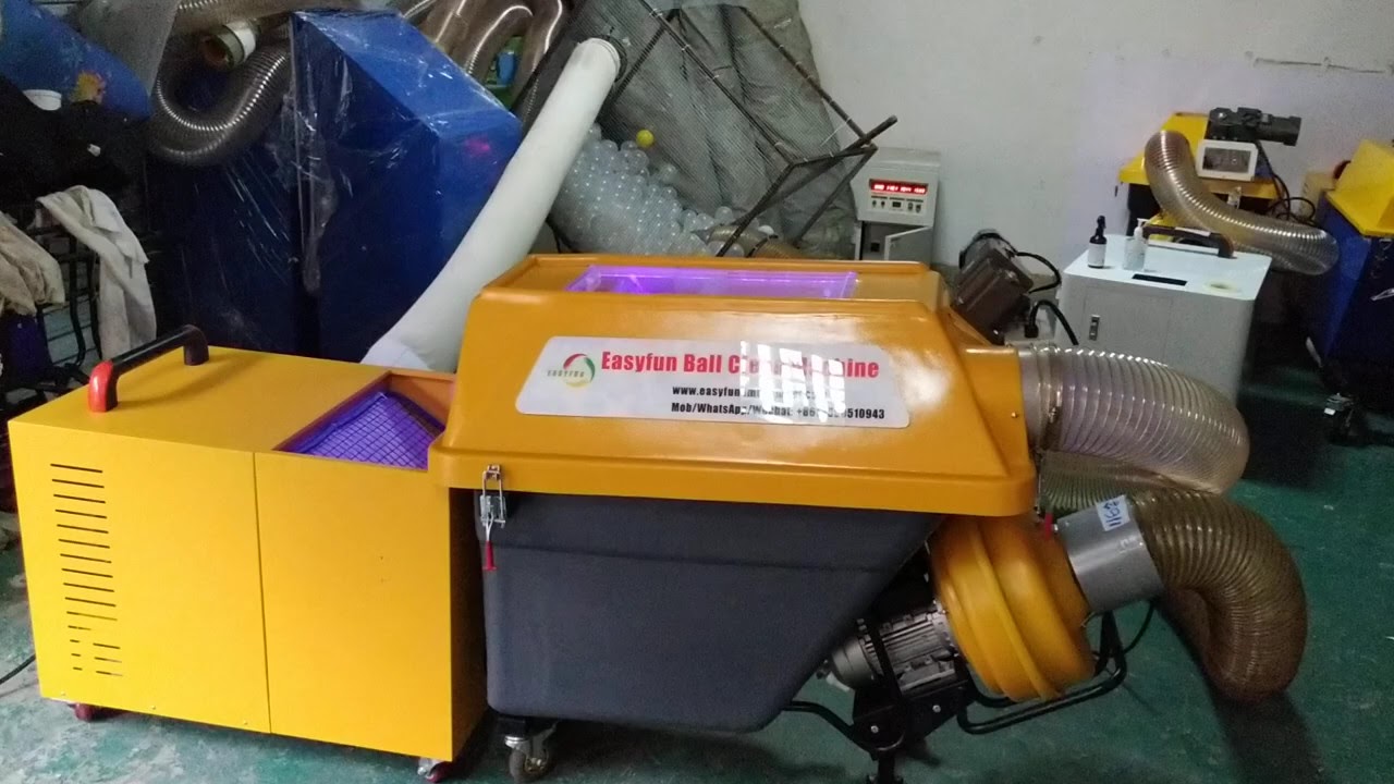 Easyfun ball pit cleaning machine to USA YouTube