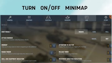 How to Turn on/off MINIMAP in World of Tanks Blitz