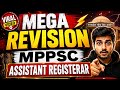 MEGA REVISION MPPSC ASSISTANT REGISTERAR 2026