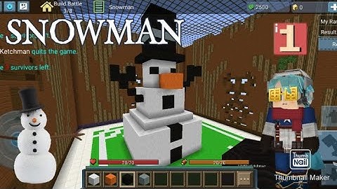 ❄BUILD A SNOWMAN!❄⛄☃️(BLOCKMAN GO BUILD BATTLE)