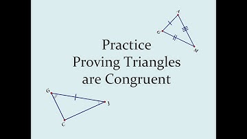 Practice Proving Triangles are Congruent Video Lesson