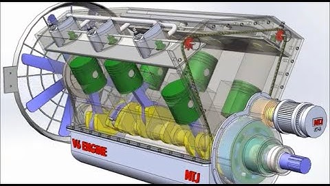 V8 ENGINE Animation (SOLIDWORKS)