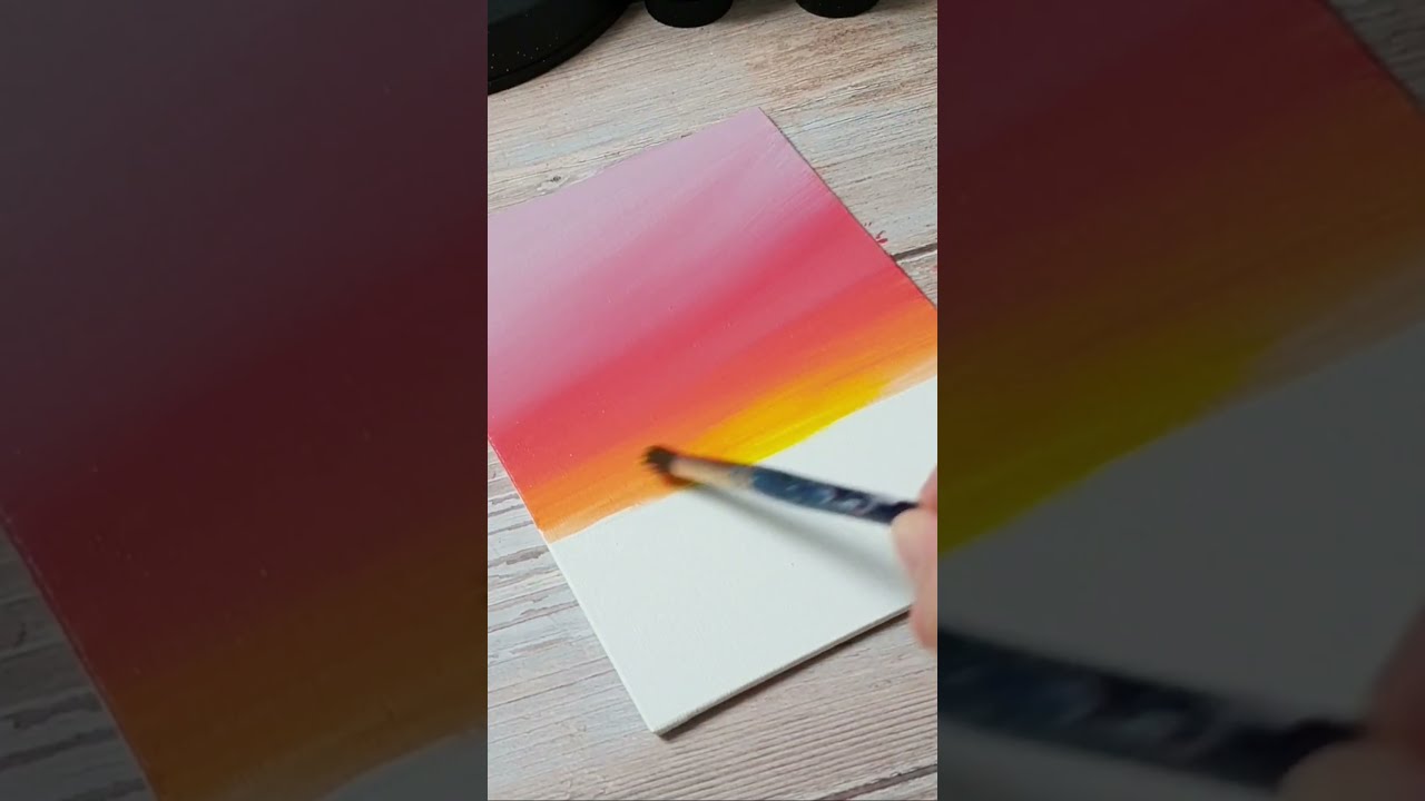 Dreamy Sunset Sky Easy Acrylic Painting Ideas For Beginners 