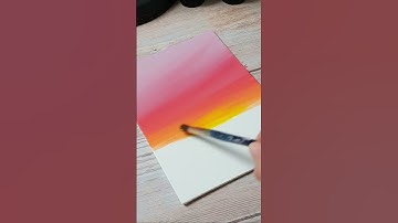 Thumbnail of dreamy sunset sky / easy acrylic painting ideas for beginners ✨️