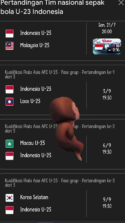 JADWAL PERTANDINGAN SEPAKBOLA INDONESIA U23 #football #timnasindonesia