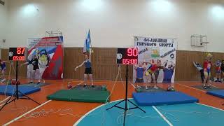 Рывок гири 16 кг до 58 кг Денисова, Хисматулина