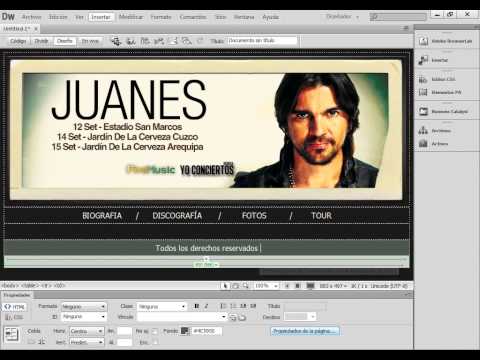 Crear un Sitio Web en Dreamweaver CS6 usando plantilla