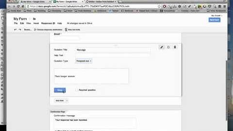 How to create a Google Form and embed it in Dreamweaver
