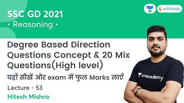 Degree Based Direction Questions & 20 Mix Questions | Reasoning | SSC GD | wifistudy | Hitesh Mishra