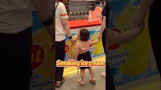 The Little Girl Got A Free Ice Cream