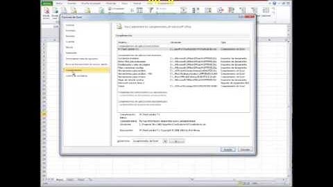 Como activar en Excel complemento (Ad-In) Análisis de Datos (análisis estadístico)