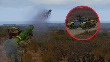 Hunting Russian Tanks with JAVELIN Missile | FGM-148 Javelin | ARMA 3: Milsim