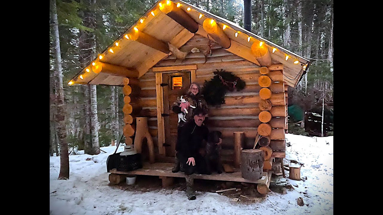 Life At Our Remote Off Grid Log Cabin In Newfoundland - YouTube