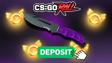 I DEPOSITED MY KNIFE ON CSGOROLL...