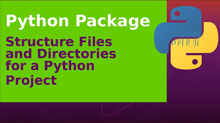 Cara menggunakan python project structure
