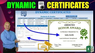 किसी भी एक्सेल टेबल से डायनामिक सर्टिफिकेट कैसे बनाएं, ईमेल और प्रिंट करें screenshot 3