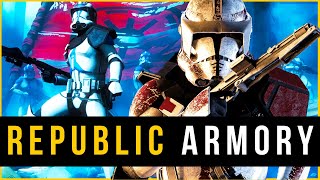 Complete ARMORY of the Grand Army of The Republic | (Canon & Legends) Clone Wars