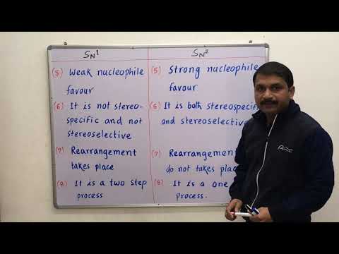 Difference between SN-1 and SN-2 Reactions