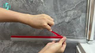 Universal Adhesive Glass Shower Door Bottom Seal V312S1223