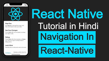 React Native tutorial in Hindi #38 React native navigation | v6