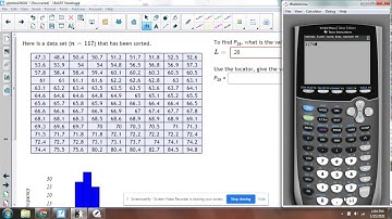 MAT130/131: Chapter 2 - Percentiles and Locators Example