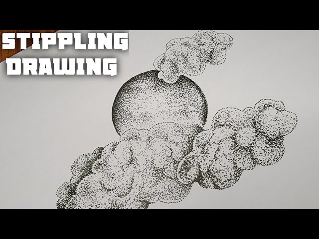 Ink Stippling in Black and White  Stippling art, Stippling drawing, Dotted  drawings