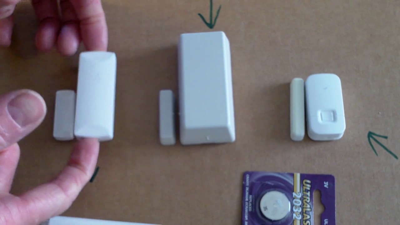 Alarm Door Window Sensor Battery Replacement Youtube
