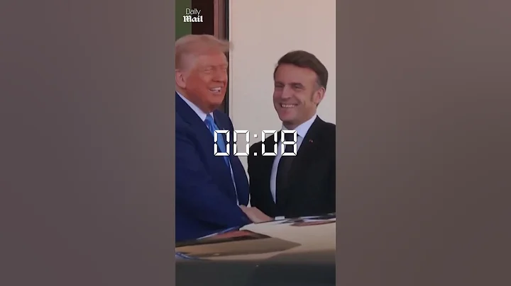 Trump and Macron's awkward handshakes