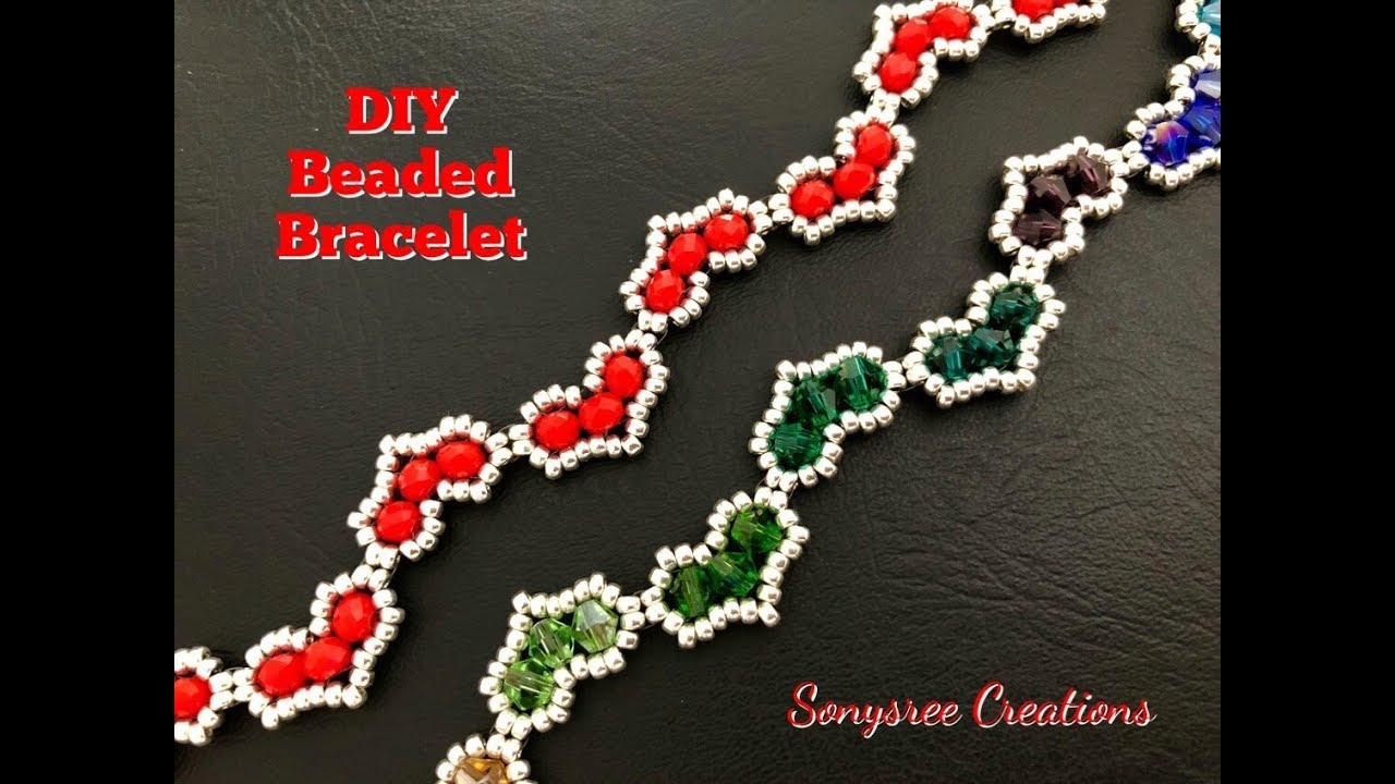 Hearty Beaded Bracelet DIY Beaded Bracelet How to make Beaded