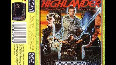 Highlander (1986) - Commodore 64 Cassette C64 (Full Loading & Gameplay)