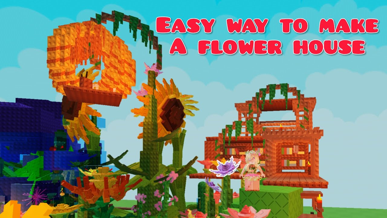 HOW TO MAKE A BEAUTIFUL FLOWER HOUSE - YouTube