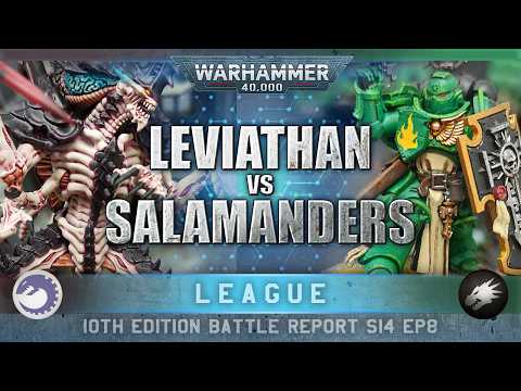 Leviathan Tyranids vs Salamanders Space Marines Warhammer 40K Battle Report 10th Edition 2000pts