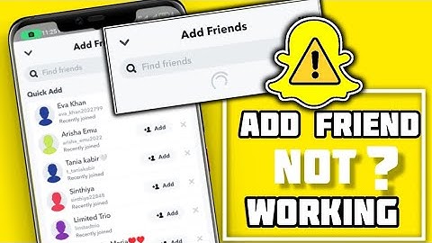 How to Solve Snapchat add friends not working | snapchat add friends keeps loading