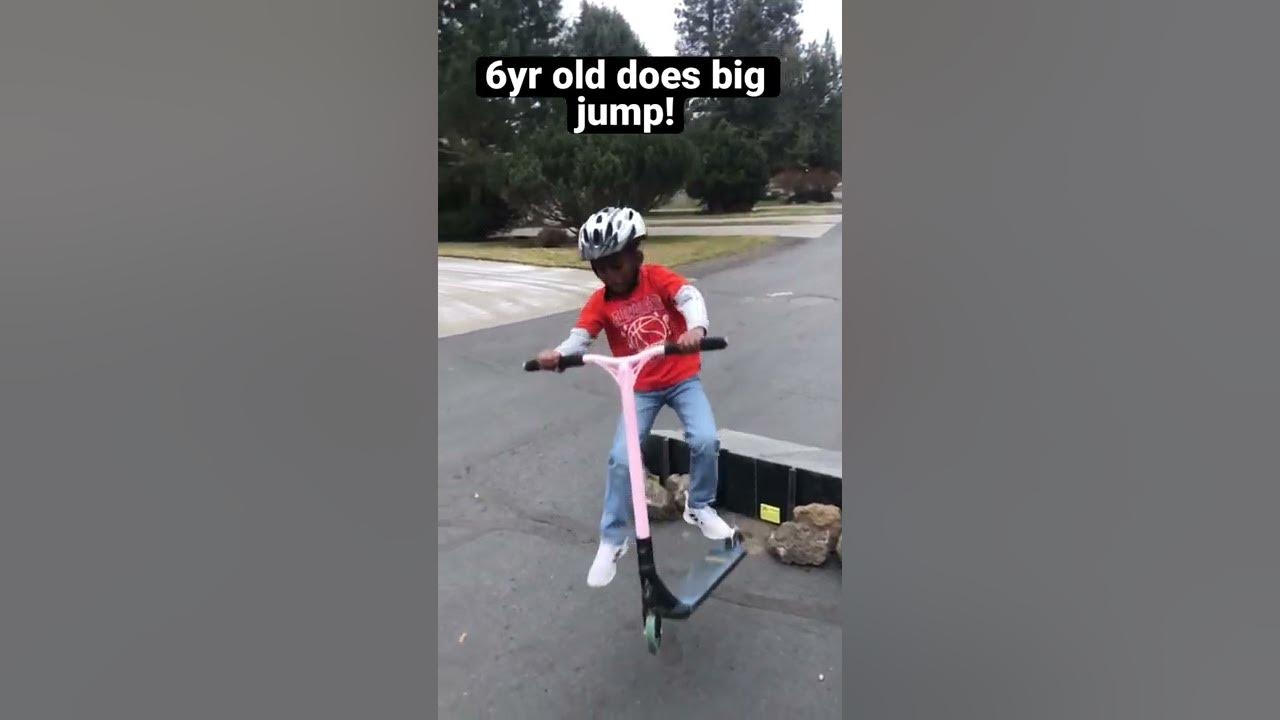 Wow! 🤩🤯 #short #shorts #scooter #scoot #ramp #jump #epic #bigair #6yearsold #skater #skate #epic