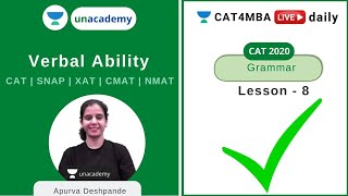 Tenses - Part 1 | Verbal Ability l Unacademy CAT4MBA l Apurva Deshpande screenshot 2