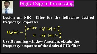 Design of Low pass filter using Hamming window, for window size of 7 Low Pass Filter Design Using Hamming Window For M 7