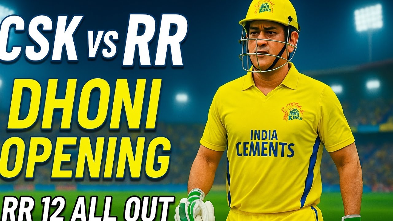 MSD opening for CSK | CSK VS RR | WCC3 - YouTube