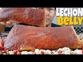 LECHON PORK BELLY SLAB Mukbang ASMR Pang Noche Buena