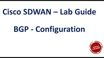 Cisco SDWAN - BGP Configuration using feature template