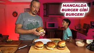 Mangalda Burger gibi Burger | Juicy Burgers on Charcoal Barbecue