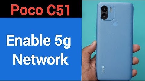 How to enable 5G network Poco C51, 5G network Kaise chalayen