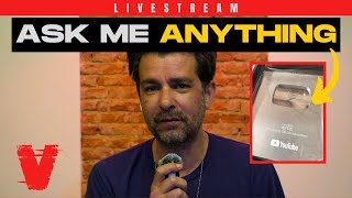 LIVE: Unboxing 100k Subscriber Play Button &amp; ASK ME ANYTHING