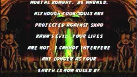 Sega Megadrive Mortal kombat 3 Intro