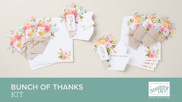Bunch of Thanks Kit | Handmade Bouquet Cards with Stampin’ Up! #StampinUp #CardMaking #HandmadeCards