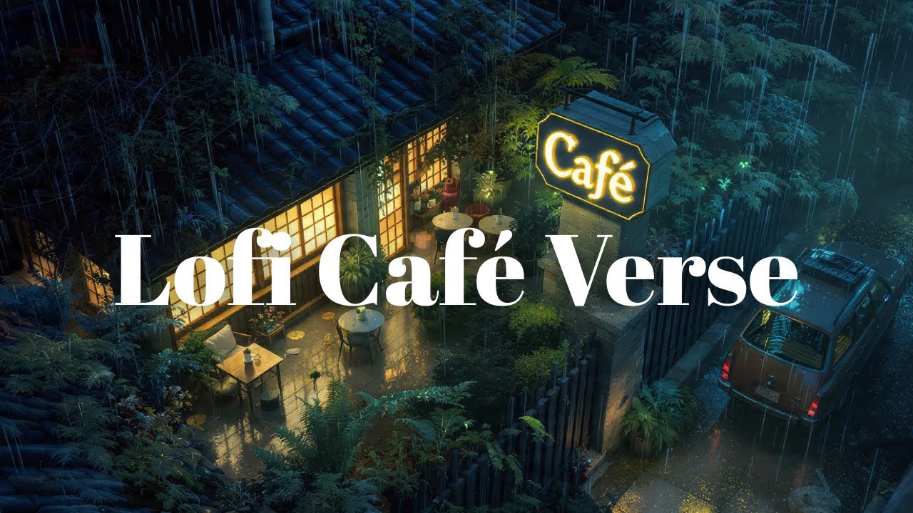 Urban Lofi Balcony 🌃 Chill Study Beats with Coffee & Lights