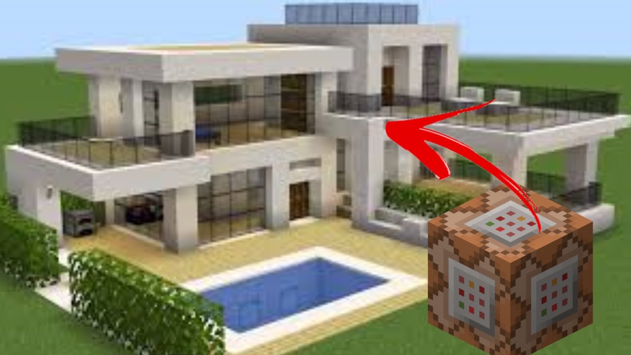 komut blogu ile modern ev yapimi minecraft youtube