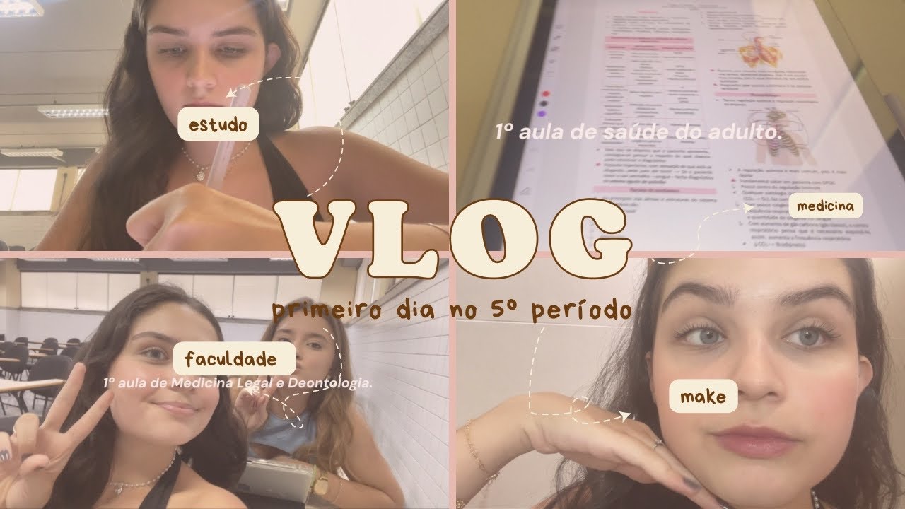 Meu primeiro dia no 5º período de Medicina | vlog 🩺📚