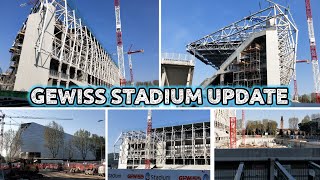 WOW! ALMOST COMPLETED? New Gewiss Stadium Renovations Update! Exterior Work, Underground Parking